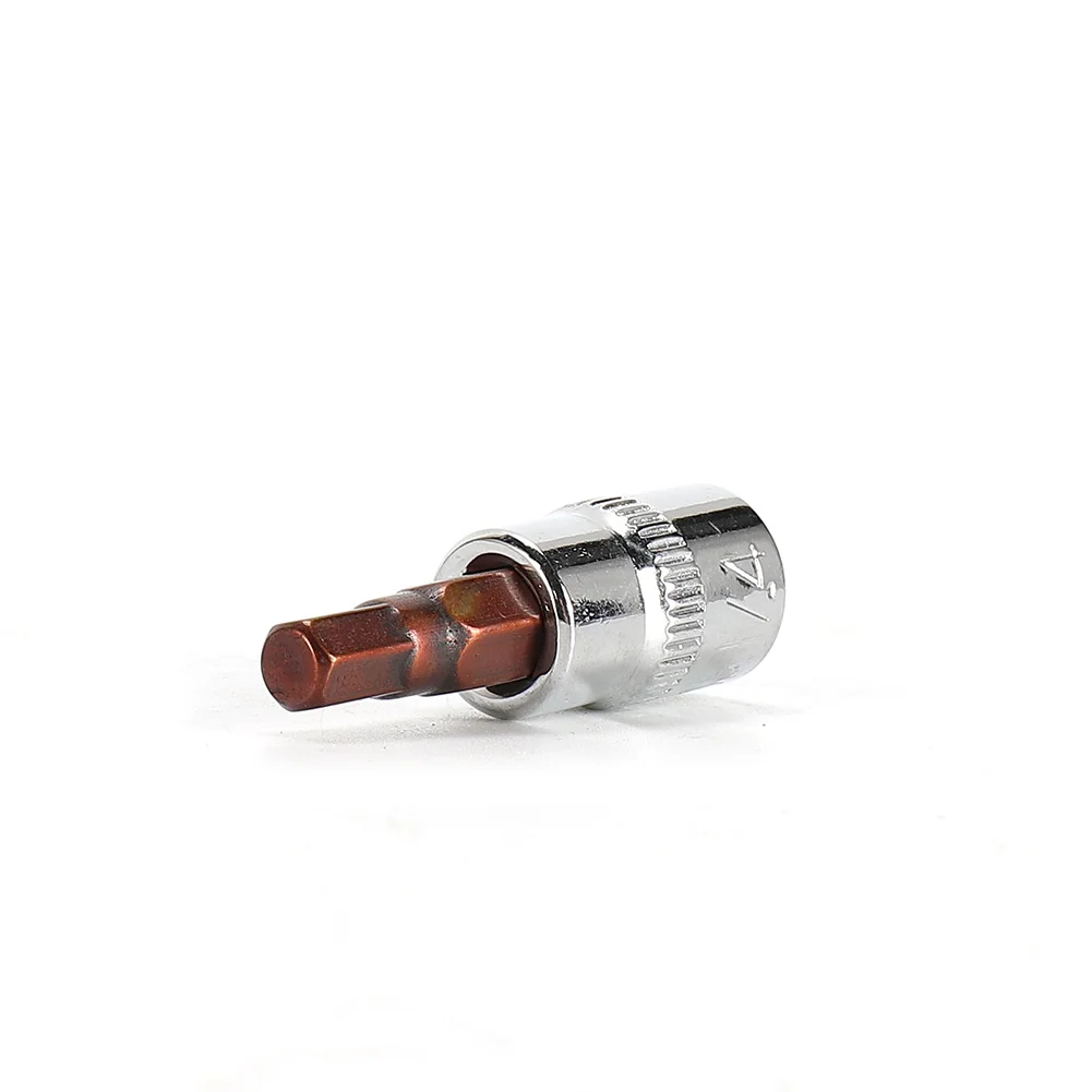 

Hand Tools Screwdriver 1Pc Hex Silver Chrome Vanadium Steel Head Bit 1/4 Inch Drive Socket H3 H4 H5 H6 H7 H8 For Factory Home
