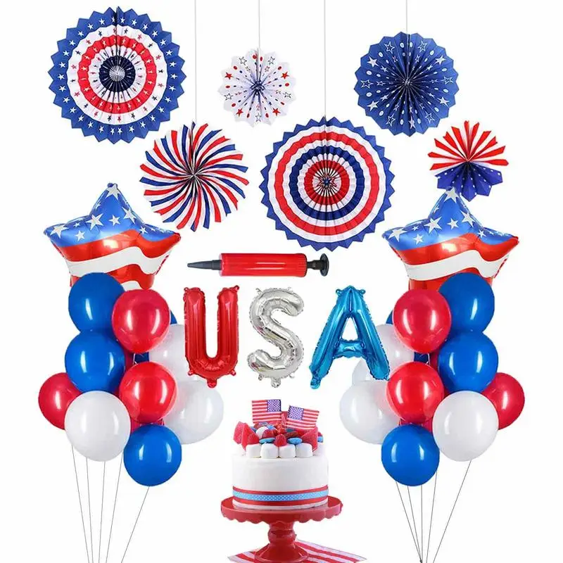 

Инновационная цифровая 74 День независимости США день образования 4 июля алюминиевая пленка набор воздушных шаров флаг патриотический