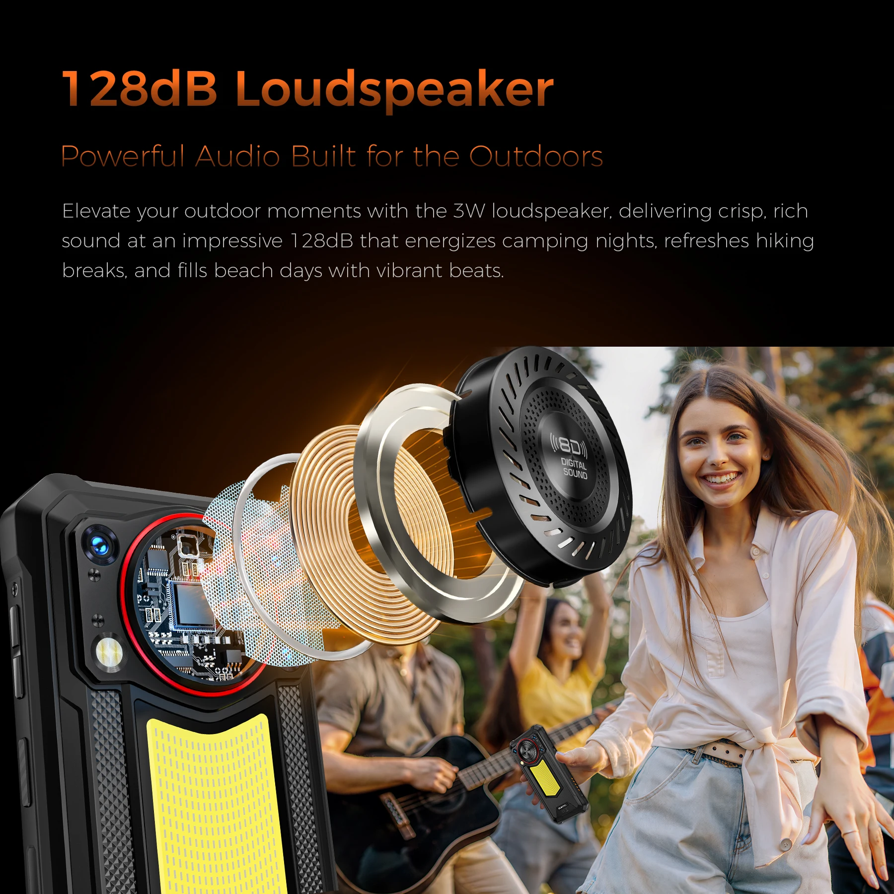 Фото Прочный смартфон OUKITEL WP53 PRO с аккумулятором 11000 мАч, 24 ГБ+256 ГБ памяти, Android 15, NFC, основная камера 50 МП №3