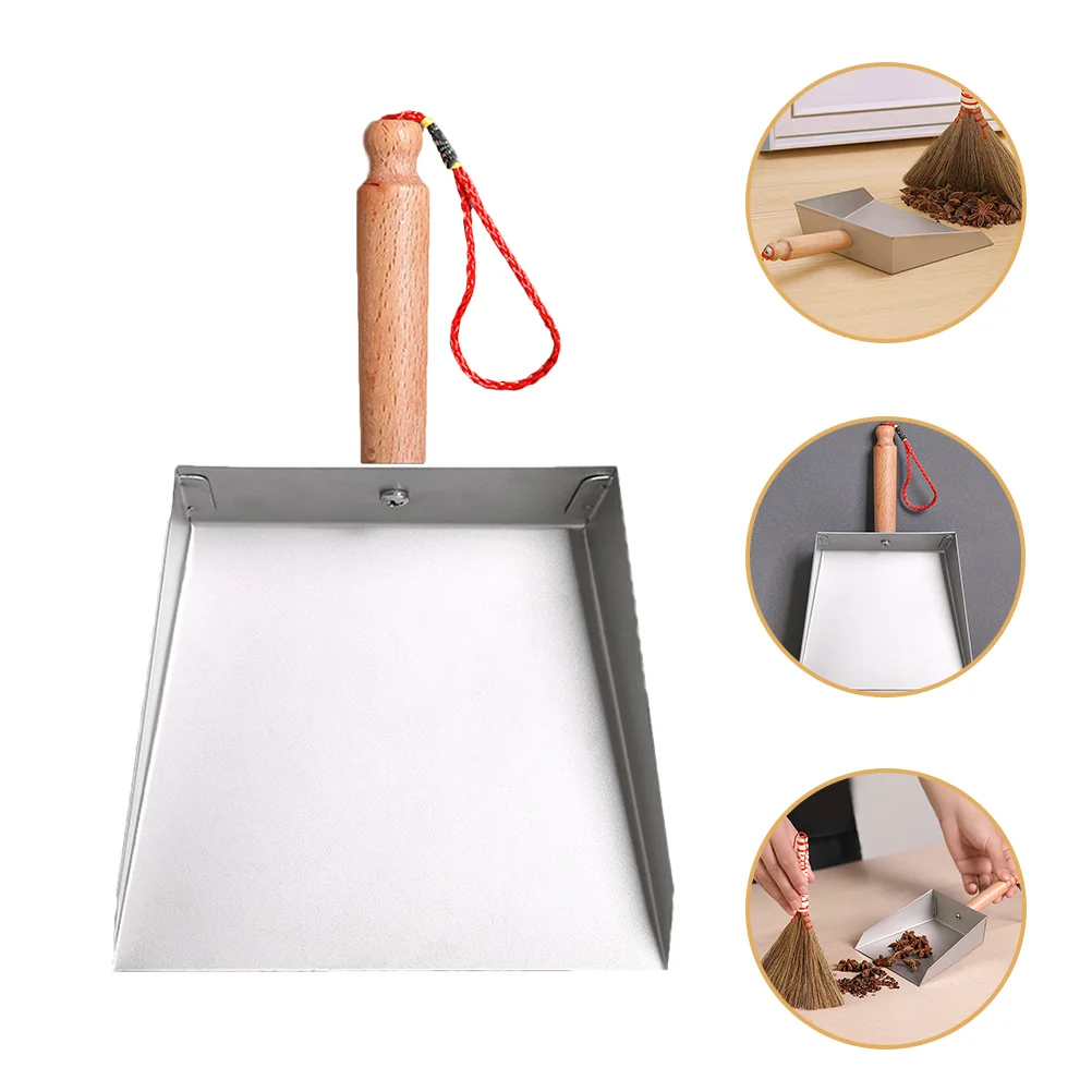

Dustpan Pan Cleaning Steel Stainless Metal Tabletop Tool Home Dustpans Floor Helper Housekeeping Little Supplies Household