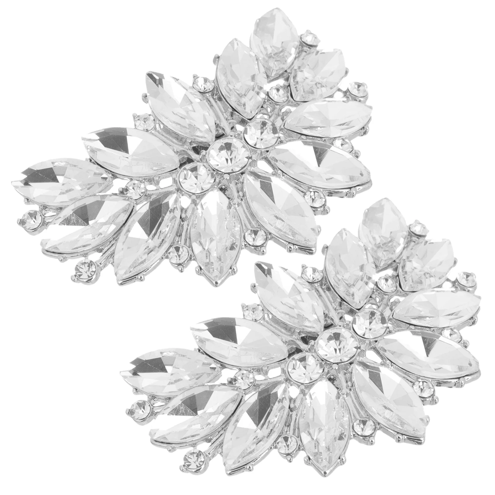 

2Pcs Removable Shoe Clips Wedding Shoe Jewelry Clips Crystal Shoe Decoration Shoe Buckles High Heel Shoes Buckle