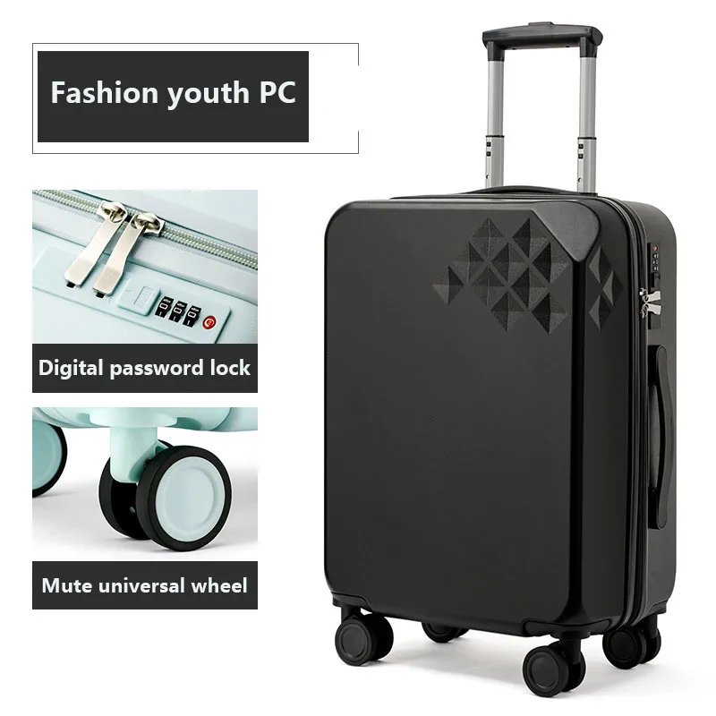 Diamond High-End 18 Inch Light Luggage, High Face Value 20 Inch Universal Wheel Boarding Suitcase