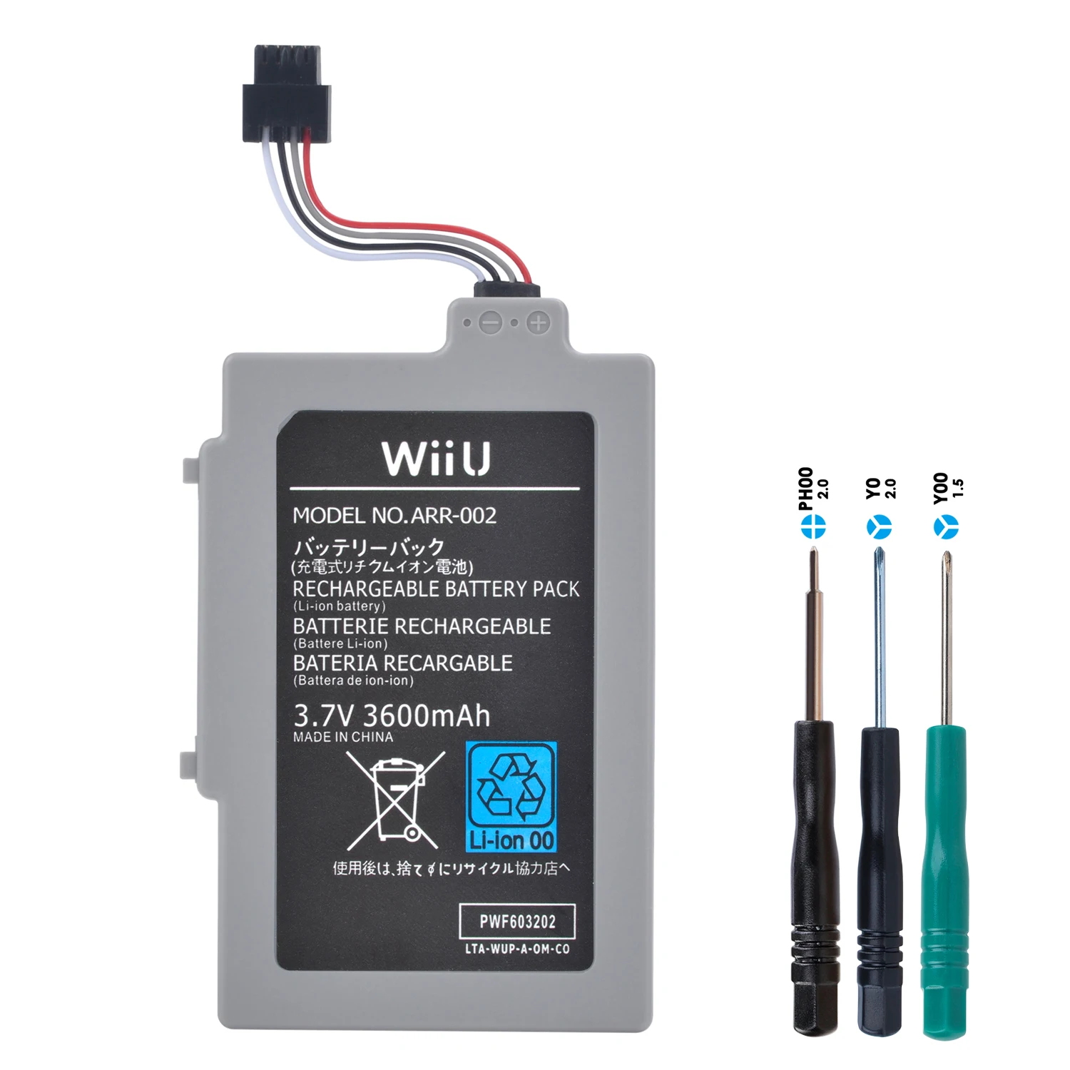 3600mAh WUP-010 WUP-012 Battery for Nintendo Wii U Gamepad Wireless Controller