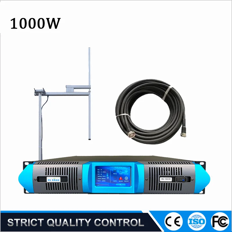 

1000W long range Touch Screen 1KW FM broadcast Transmitter Kit