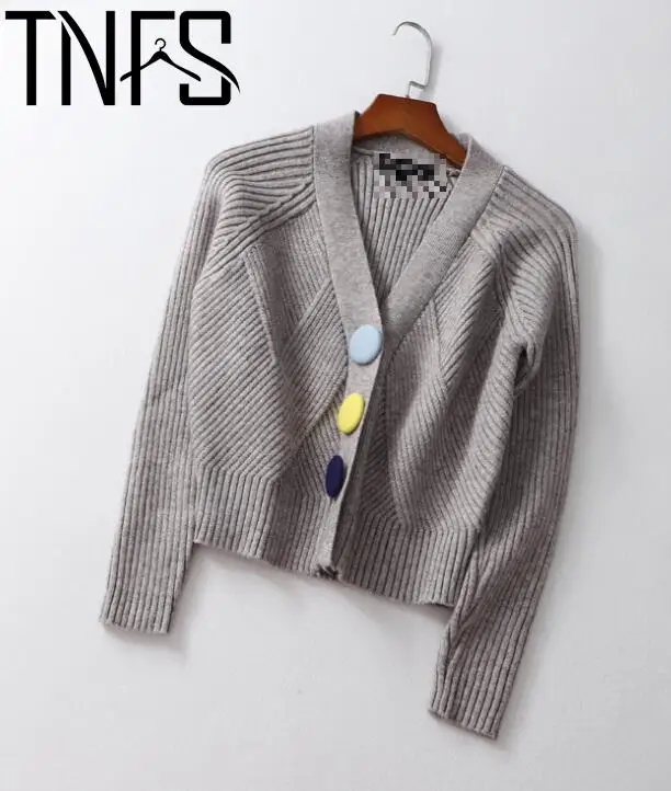 

Tnfs Women Sweater Temperament Full Sleeve Off Shoulder Knitted Sweater Solid All Match Cadigan Autumn Winter Tops 2022