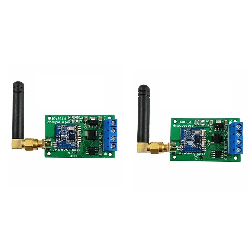

2X 433M Multifunctional Wireless RS485 Bus RF Serial Port UART Transceiver Module DTU For PTZ Camera PLC Modbus RTU
