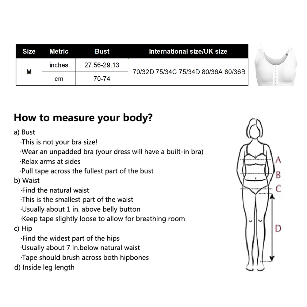 

Comfort Women Bra Posture Corrector Wire Free Push Up Back Support Front Closure Running Full Coverage Yoga Fitness Non Padded