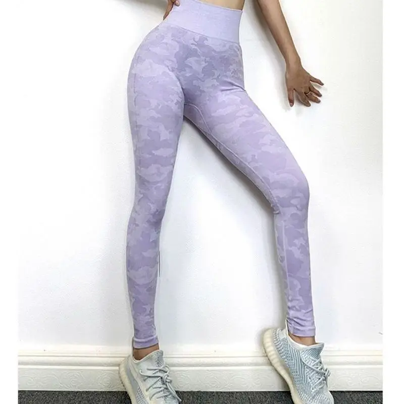 Леггинсы женские бесшовные с высокой талией и эффектом пуш-ап |