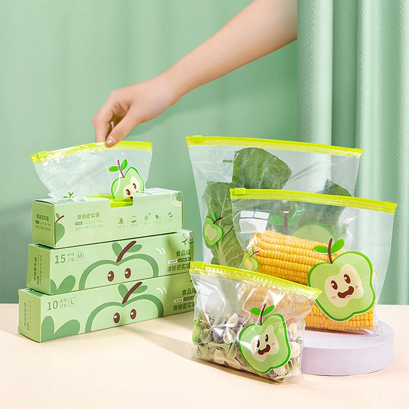 

And Fresh-keeping Bag Bag Food Fruit Freezer Bag 20pcs Ziplock Sealed Silicone Vegetable Leakproof Food Bag Reusable Storage