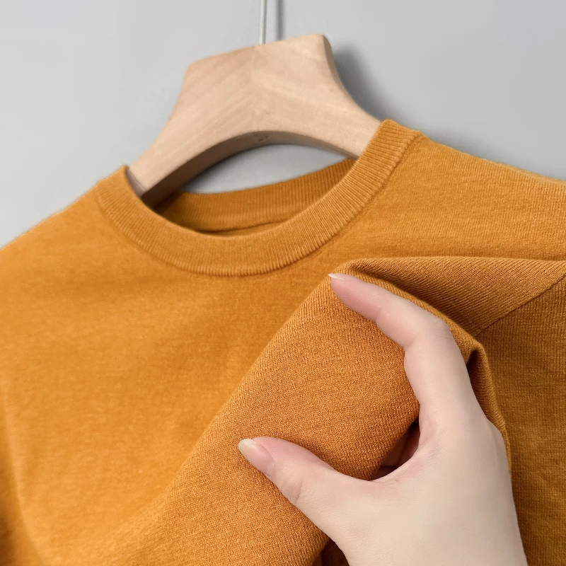 

Рубашка-поло мужская с длинным рукавом, модная и простая деловая, повседневная, для офиса, в Корейском стиле, 21 цвет