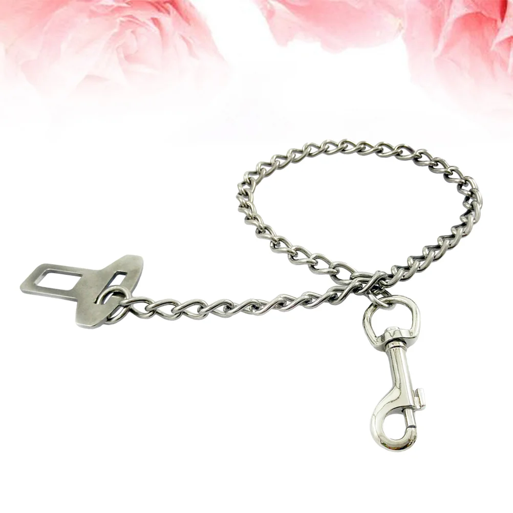 

Dog Chain Car Leash Pet Collars Metal Pulling Safety Harnesses Martingale Tie Out Strap Cord Puppy Harness Belt Training Collar