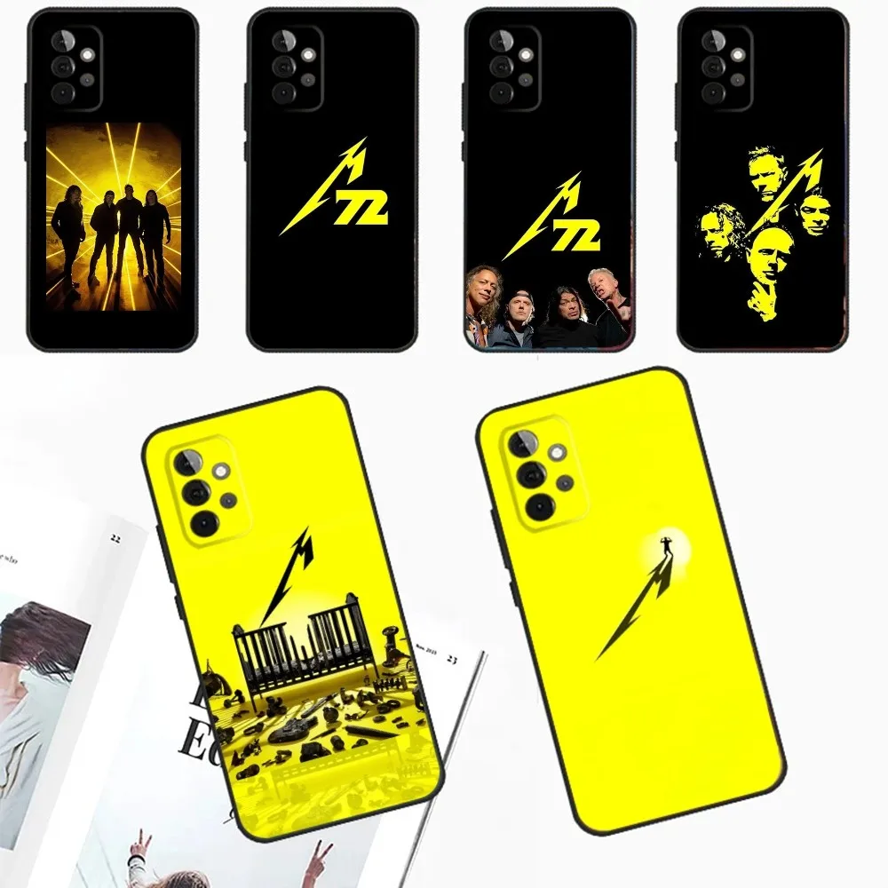 72 Seasons Band Phone Case For Samsung Galaxy A13 A21s A22 A31 A32 A52 A53 A71 A80 A91 M-MetallicaS-S Soft Black Cover