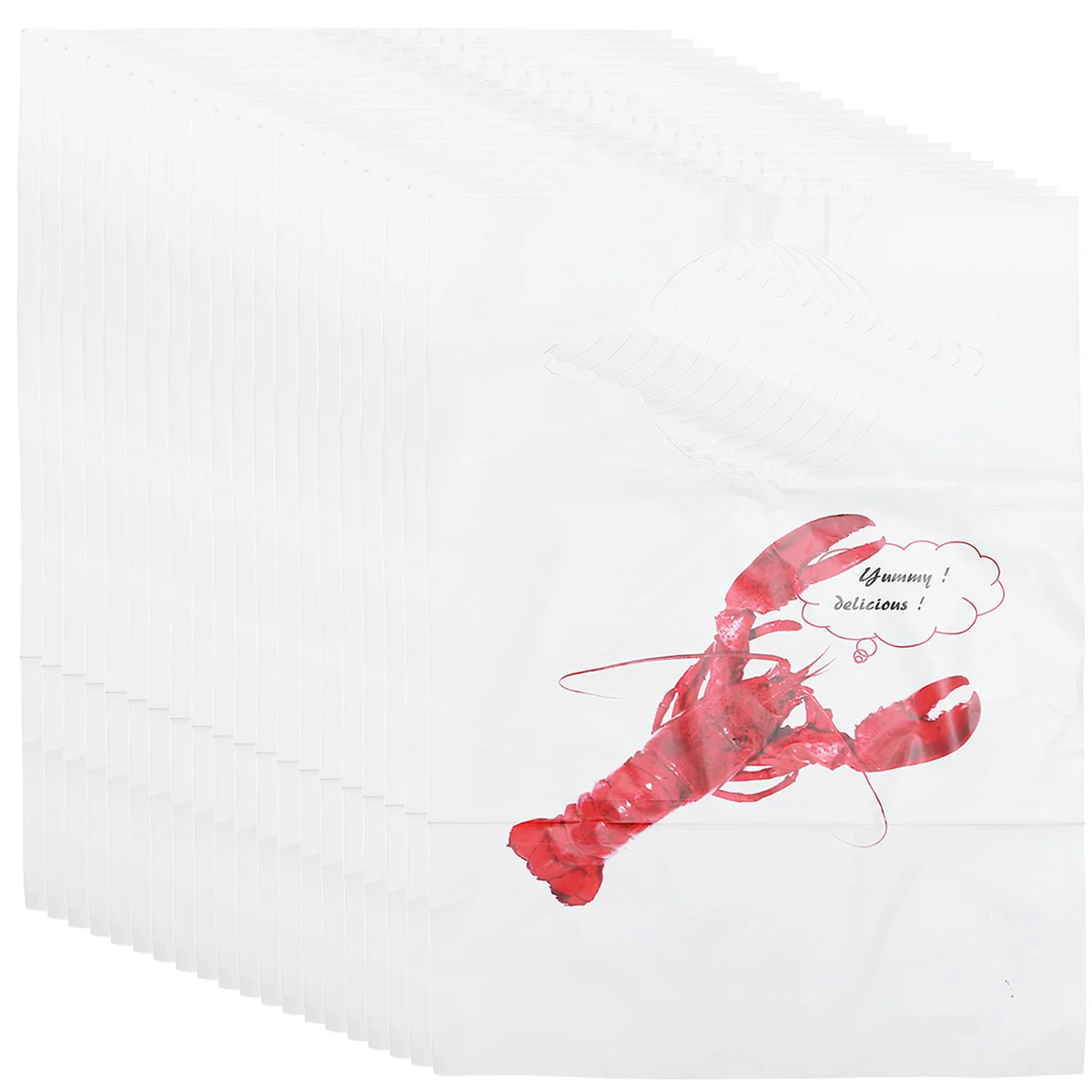 

Lobster Bibs Apron Aprons Disposable Adults Adult Bib Restaurant Portable Crawfish Seafood Cooking Kitchen Cloth Bulk Boiler