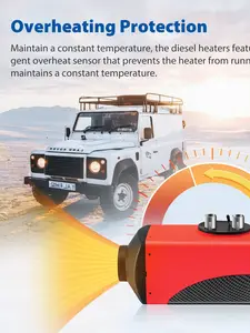 Chauffage à air diesel Maxpeedingrods 5KW 12V avec interrupteur LCD /  réservoir 10L pour voitures camions bateaux 