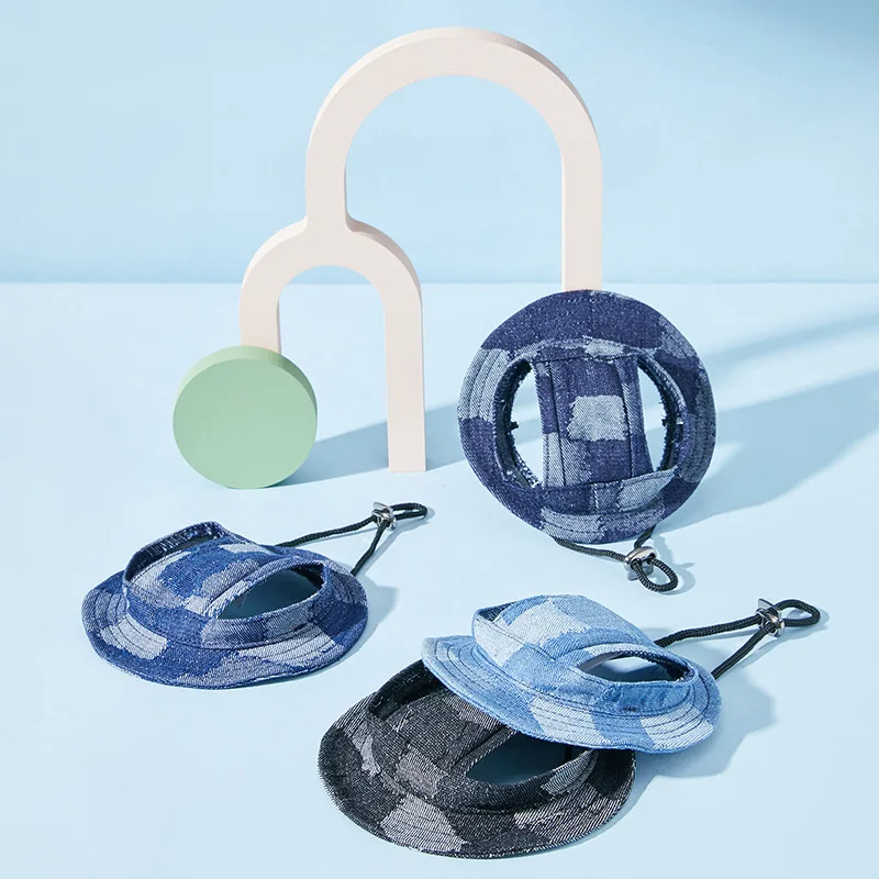 Панама для домашних питомцев с отверстиями ушей Солнцезащитная бейсболка