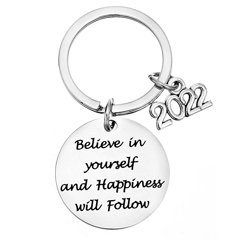 

Регулируемый брелок для ключей с гравировкой для мужчин и женщин, подарок для друга, подруги, любимой, на день рождения, Новогодний подарок