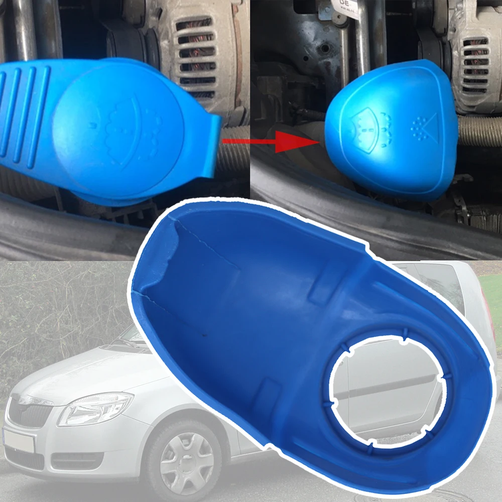 

Fluid Reservoir Tank Wiper Washer Bottle Cover Filler Cap Screen Wash Funnel For Skoda Roomster 5J 2006 - 2012 2013 2014 2015