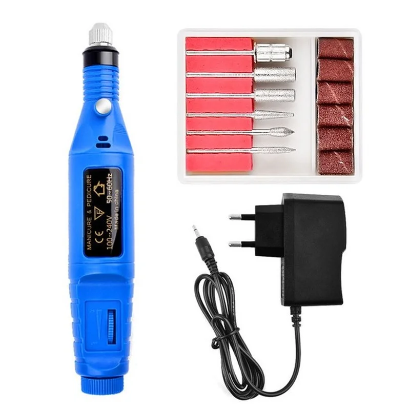 

Electric Nail Drill Machine 20000 RPM Manicure Machine Set Charging Mill Cutter for Manicure Nail File Pedicure Tools