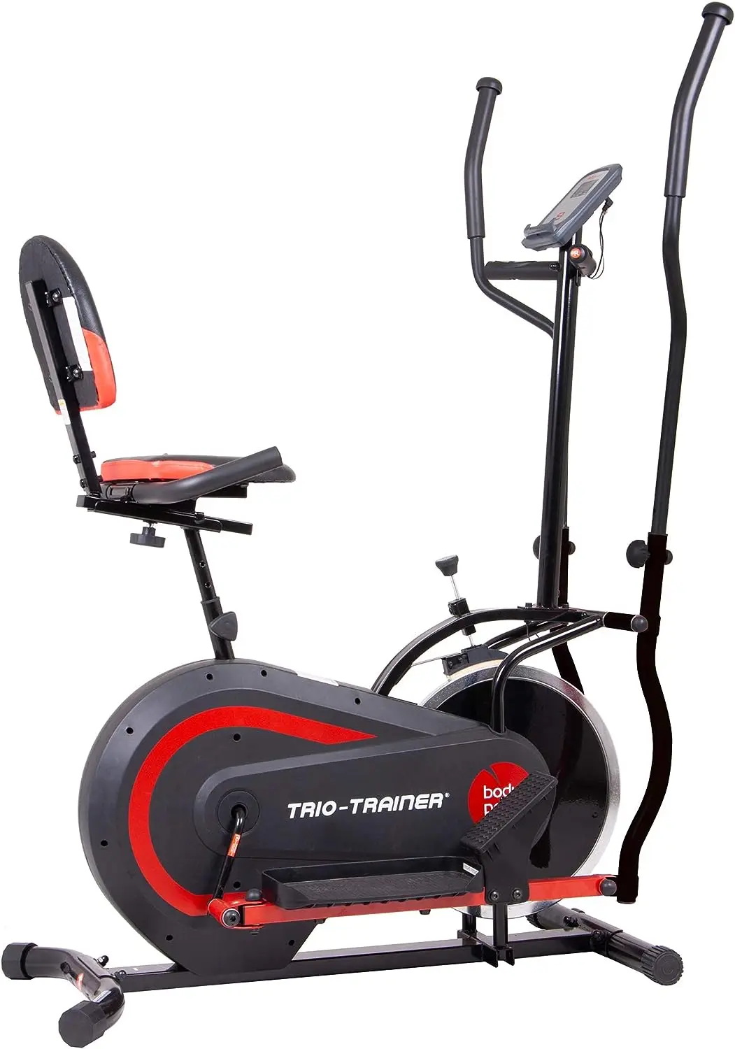 

- 2nd Gen, PATENTED 3 in 1 Exercise Machine, Elliptical with Seat Back Cushion, Upright Cycling, and Reclined Bike Modes - Digit