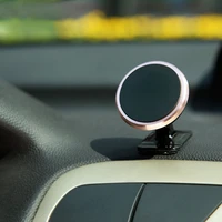 universal car phone holder stand for iphone magnet mount round car holder dashboard mobile phone holder