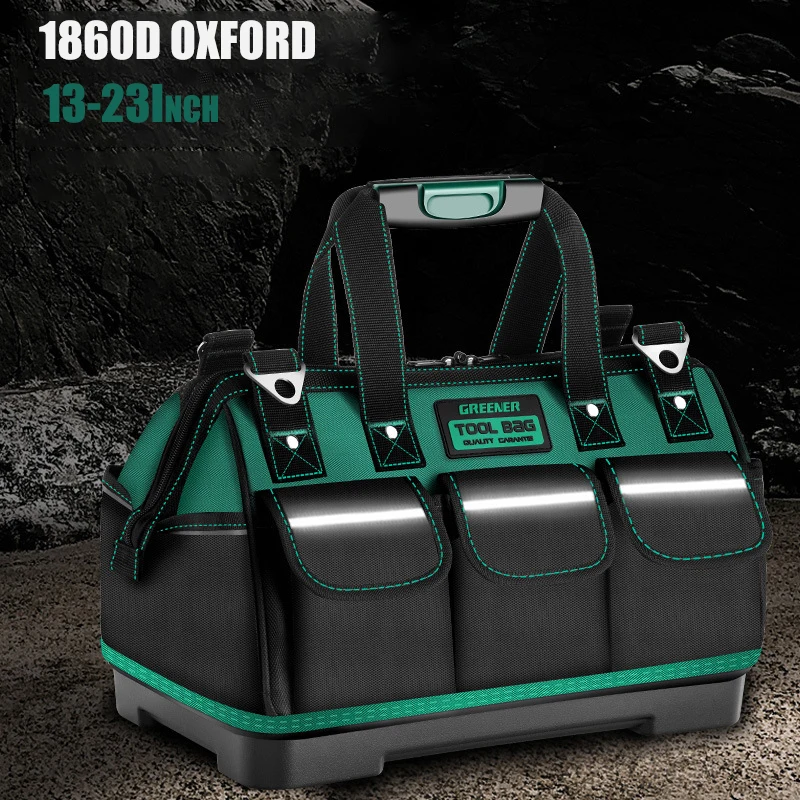 

Tote Bag Wear-resistant Cloth Hand Oxford With New Electrician Waterproof Storage 2023 Strip Multi-pocket Reflective Bag Tool
