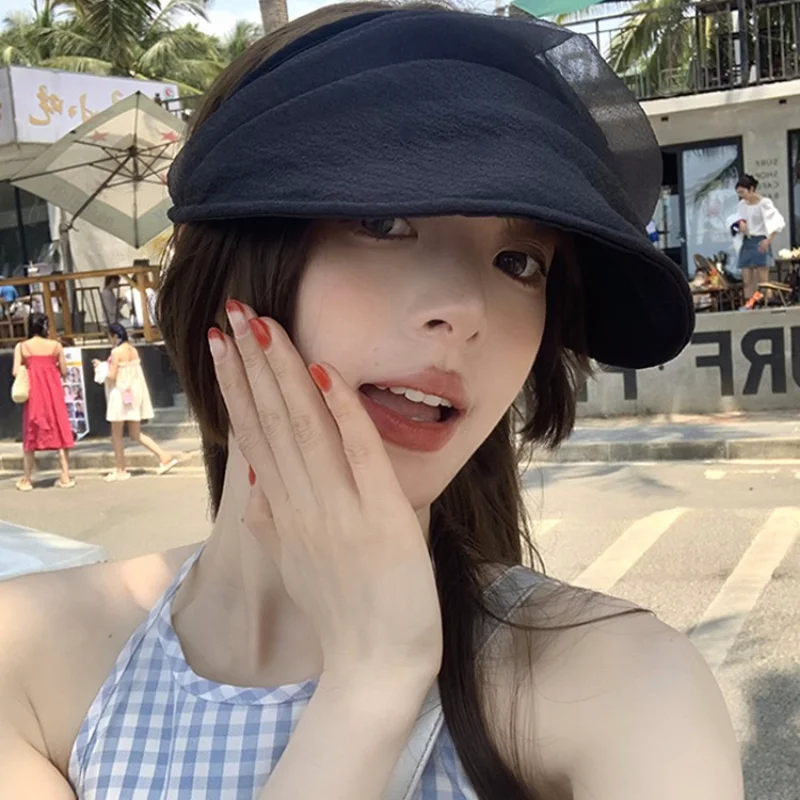 

Кепка От Солнца Женская сетчатая, модная Роскошная шёлковая однотонная Кепка От Солнца, с защитой от ультрафиолета, для путешествий, в стиле кэжуал