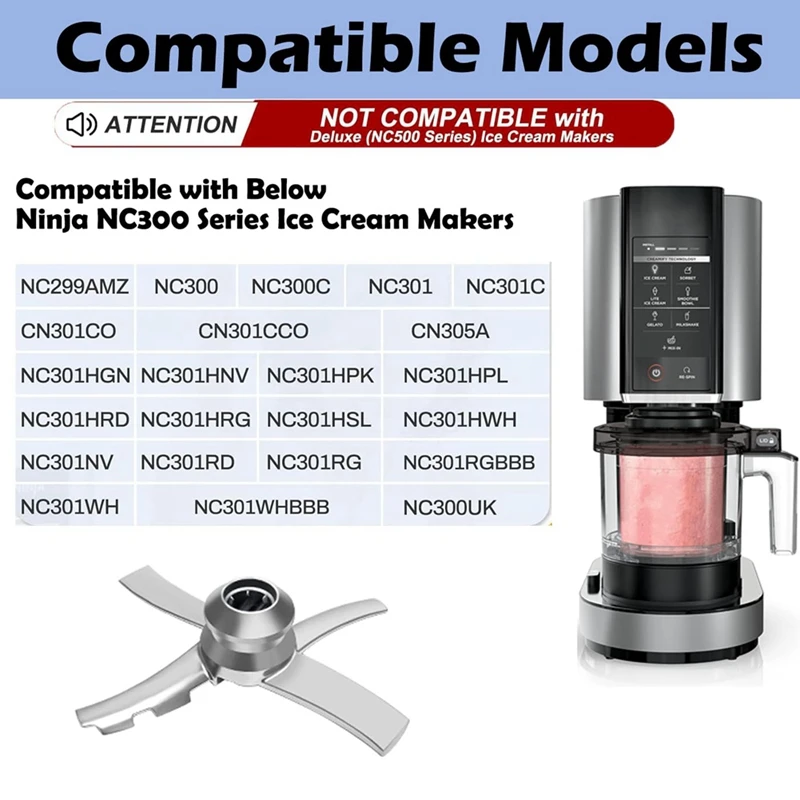 Запчасти аксессуары лопастные лезвия + пинты и крышки для Ninja Creami NC301 NC300 NC299AMZ