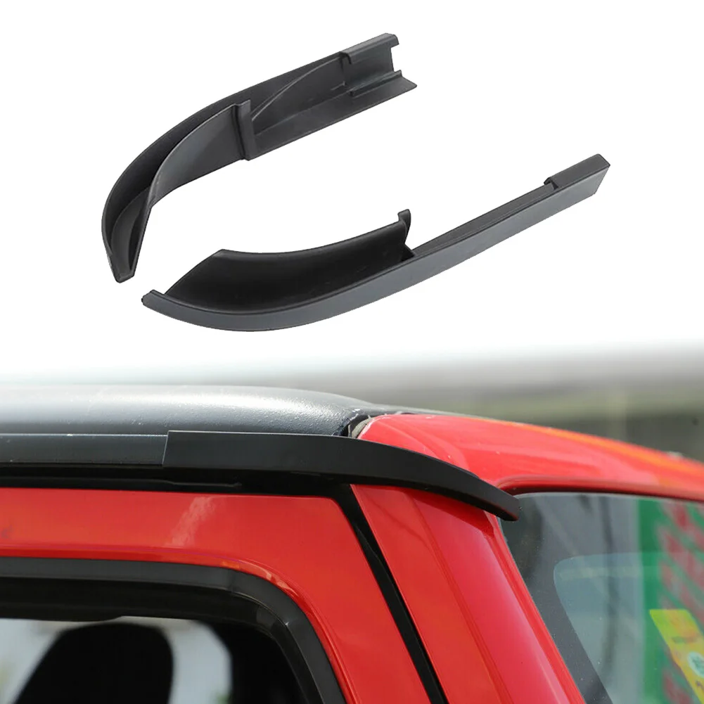 

Car Hardtop Rain Gutter Diverters ABS Drip Rail Extensions Roof Water Guard Diversion Channel Guard For Jeep Wrangler JK 07-17