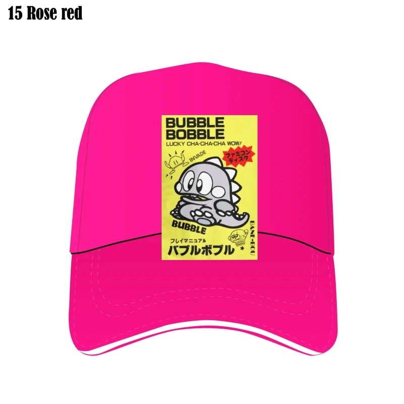 

Bubble Bobble Bill Hats For Men Japanese Video Game Cute Kawaii Gamer Vintage Male Bill Hat 100% Cotton Custom Hat Gift Idea Bas