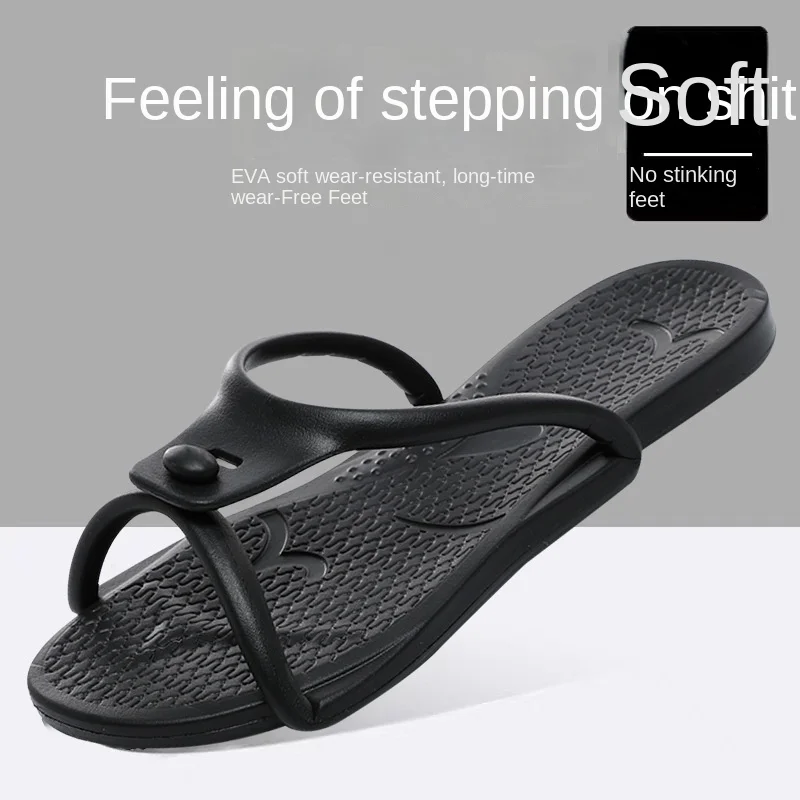 

Summer Slippers for Business Trip Men and Women Travel Portable Folding Sandals Antiskid Soft Bottom Lovers Beach Flip-Flops
