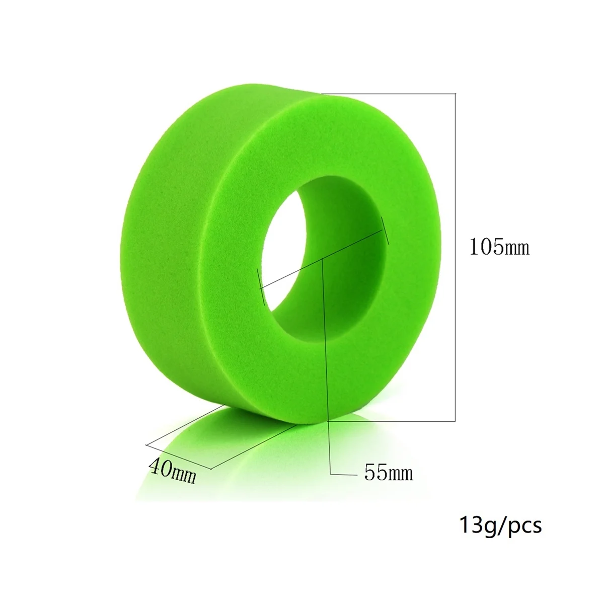 

4Pcs 1.9 Wheel Tire Insert Foam Sponge for Axial SCX10 90046 Traxxas TRX4 D90 1/10 RC Crawler Car Accessories, Green