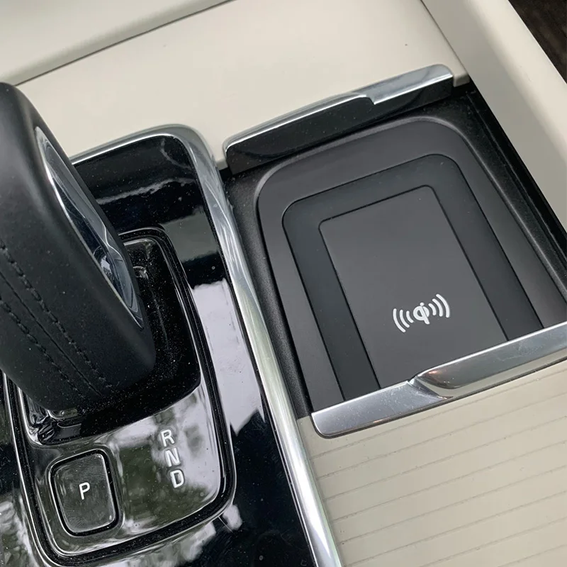 car qi wireless charger phone charger charging plate phone holder accessories for volvo xc90 s90 v90 xc60 v60 s60 free global shipping