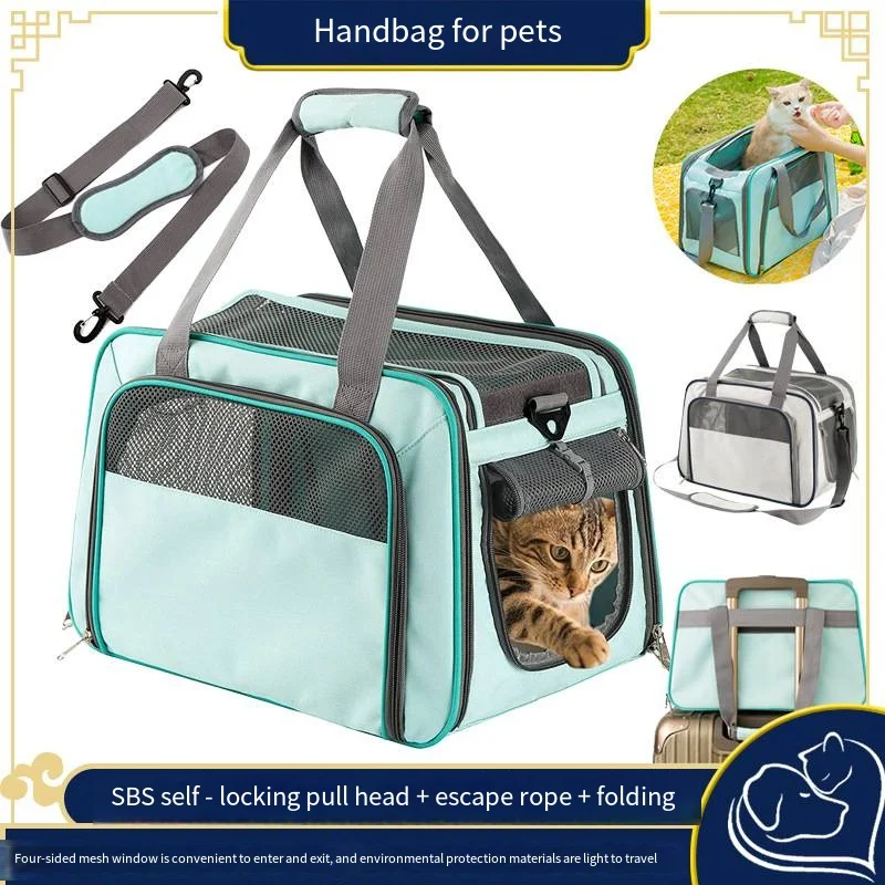 Pet Handbag Pet Supplies Cat Bag Pet Carrying Bag Breathable Large Outdoor Cat Bag