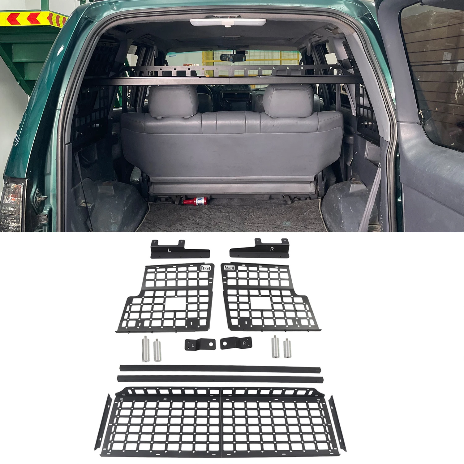 CGZ для Toyota Land Cruiser Prado LC90 LC95 1996-2002 автомобильная панель Molle задняя полка багажника