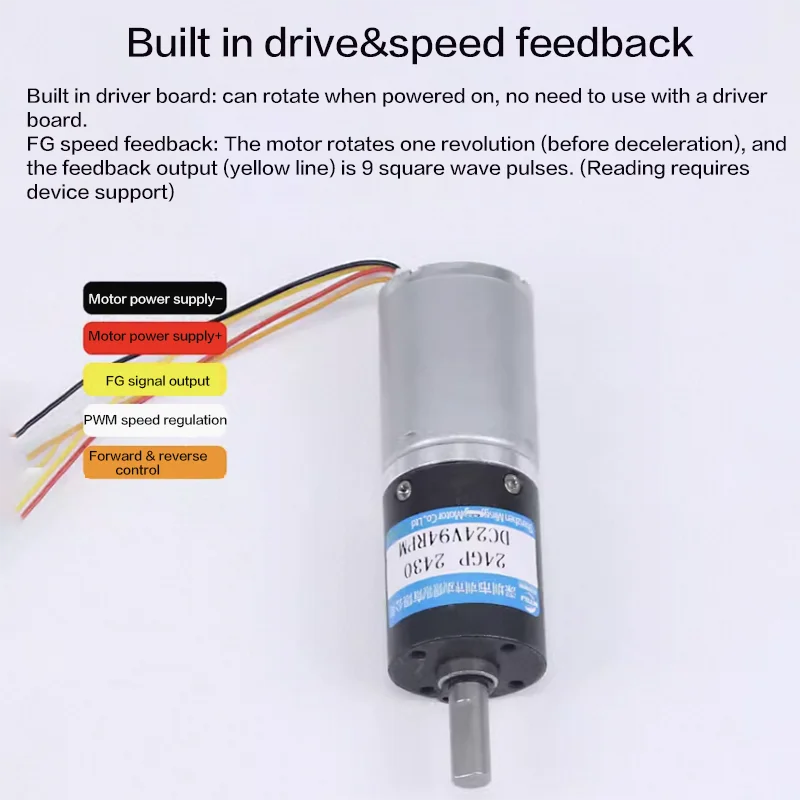 18 кг 24 мм 2430 микро планетарный бесщеточный редуктор постоянного тока 12 В в 9-1200