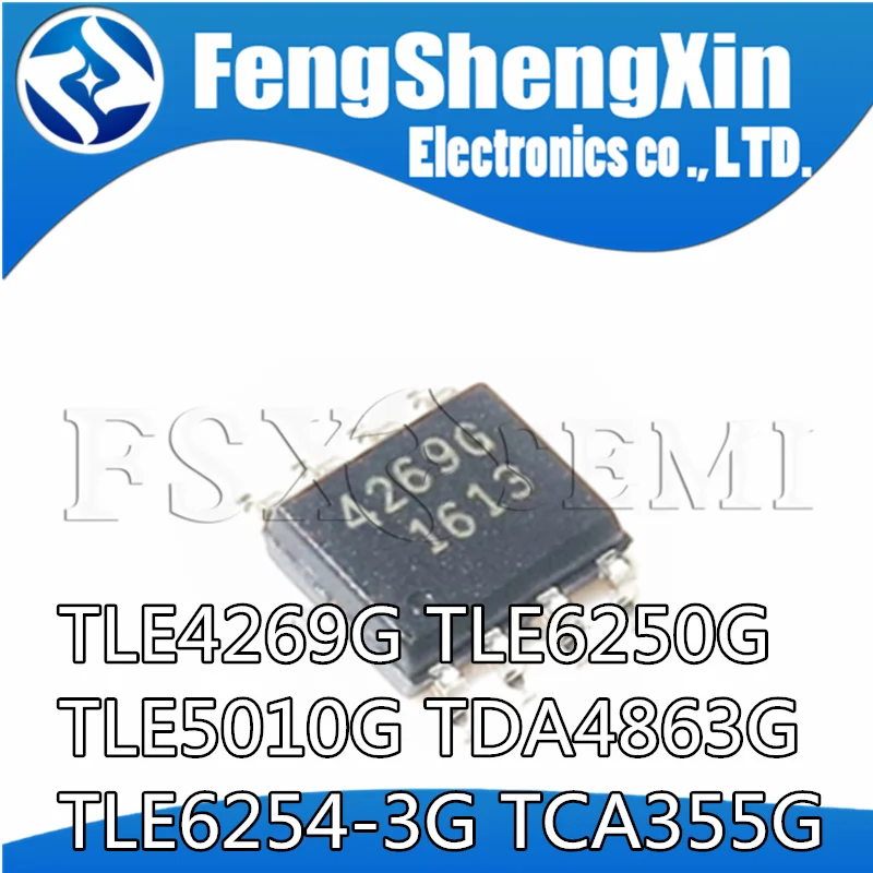 10pcs/lot TLE4269G 4269G TLE6250G 6250G TLE5010G TDA4863G TLE6254-3G TCA355G 6254-3G 4863G TDA4863-2G SOP-8 chips