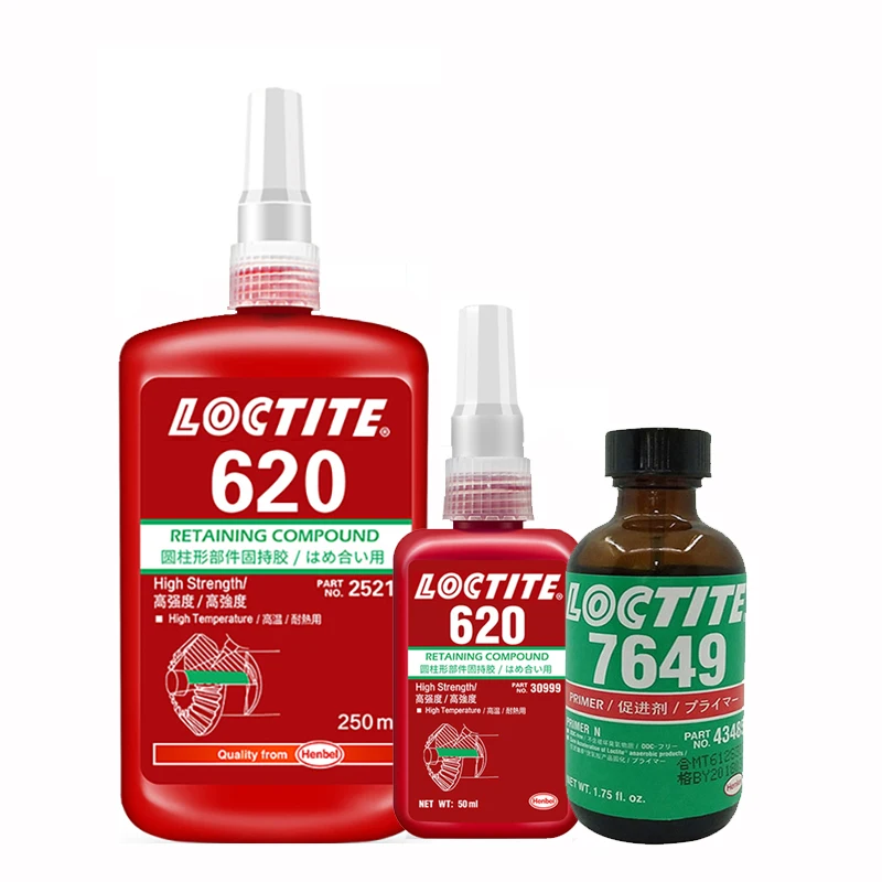 

Loctite 620 Anaerobic Glue High-strength Cylindrical Retaining Glue Bearing Repair Glue Sealant 7649 Accelerator Activator