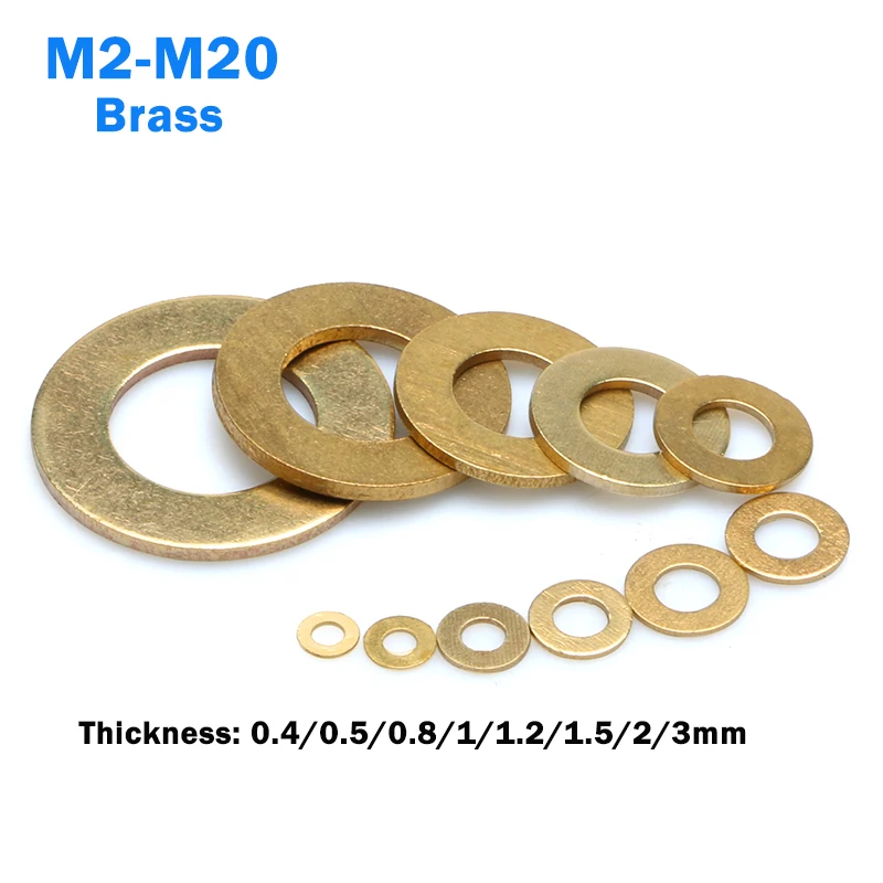 

Плоские шайбы Meson из латуни M2-M20