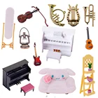 Мини масляная лампа, скрипка, черно-белое фортепиано, 1:12 зеркало, диван, аксессуары для украшения кукольного домика