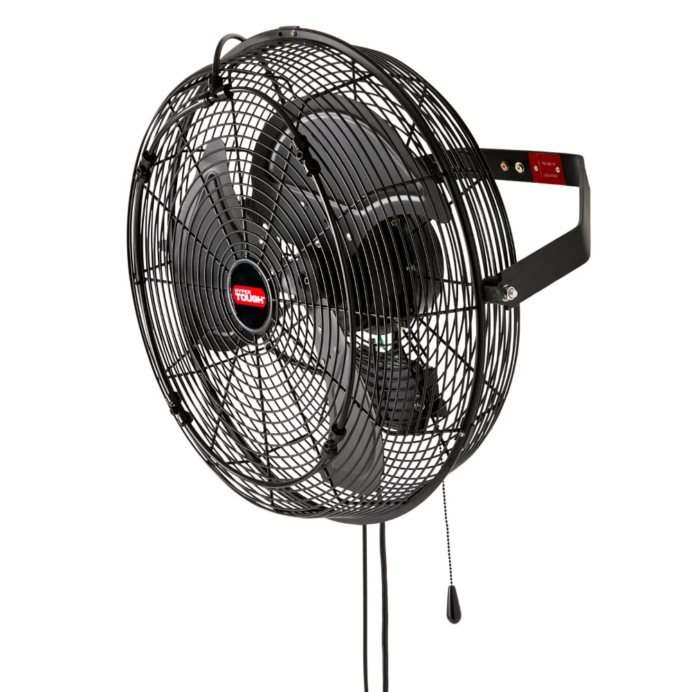 

Hyper Tough 18 inch Outdoor Wall Mounted Fan with Misting Kit, 3 Blades, Black