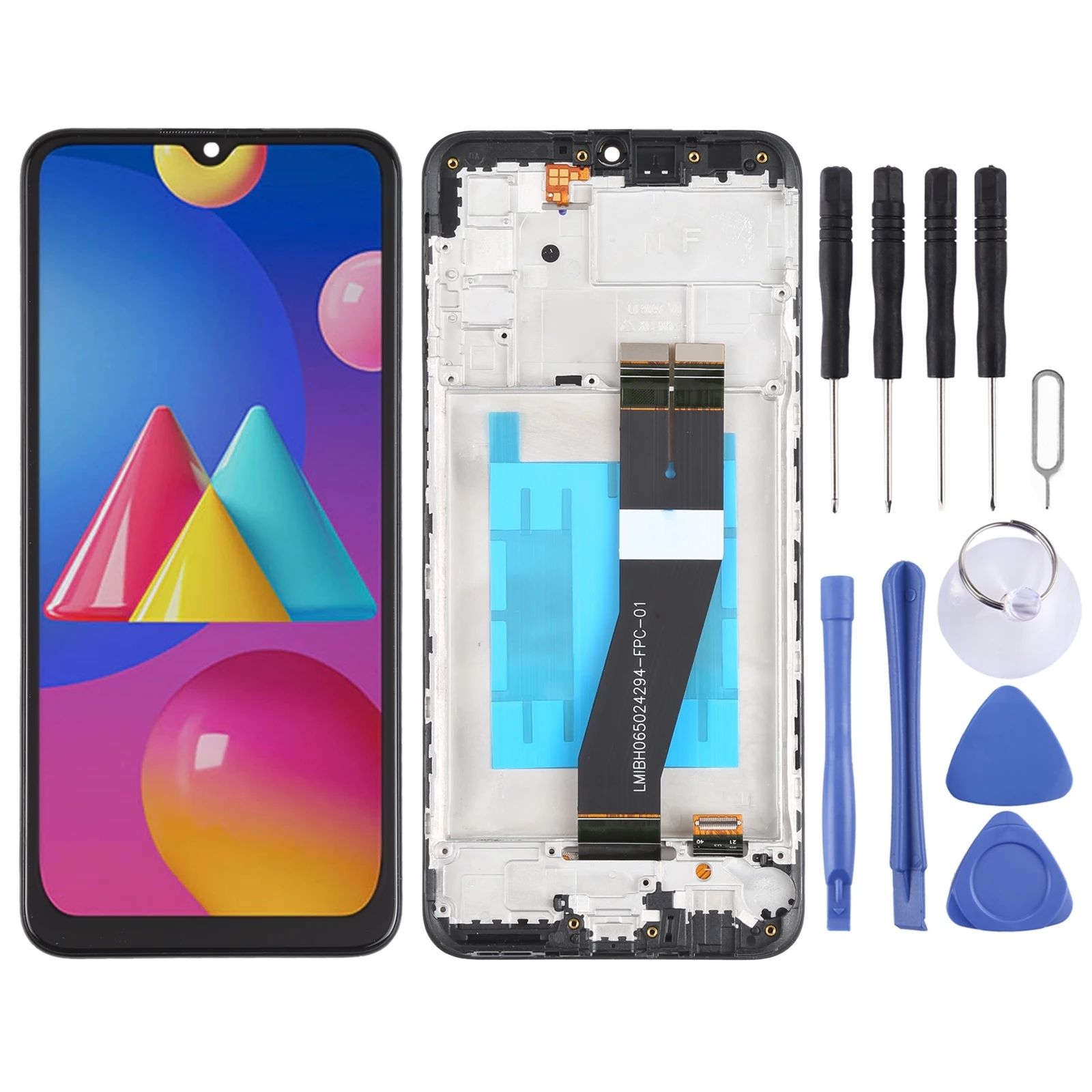 

iPartsBuy for Samsung Galaxy M02s (US) LCD Screen and Digitizer Full Assembly with Frame