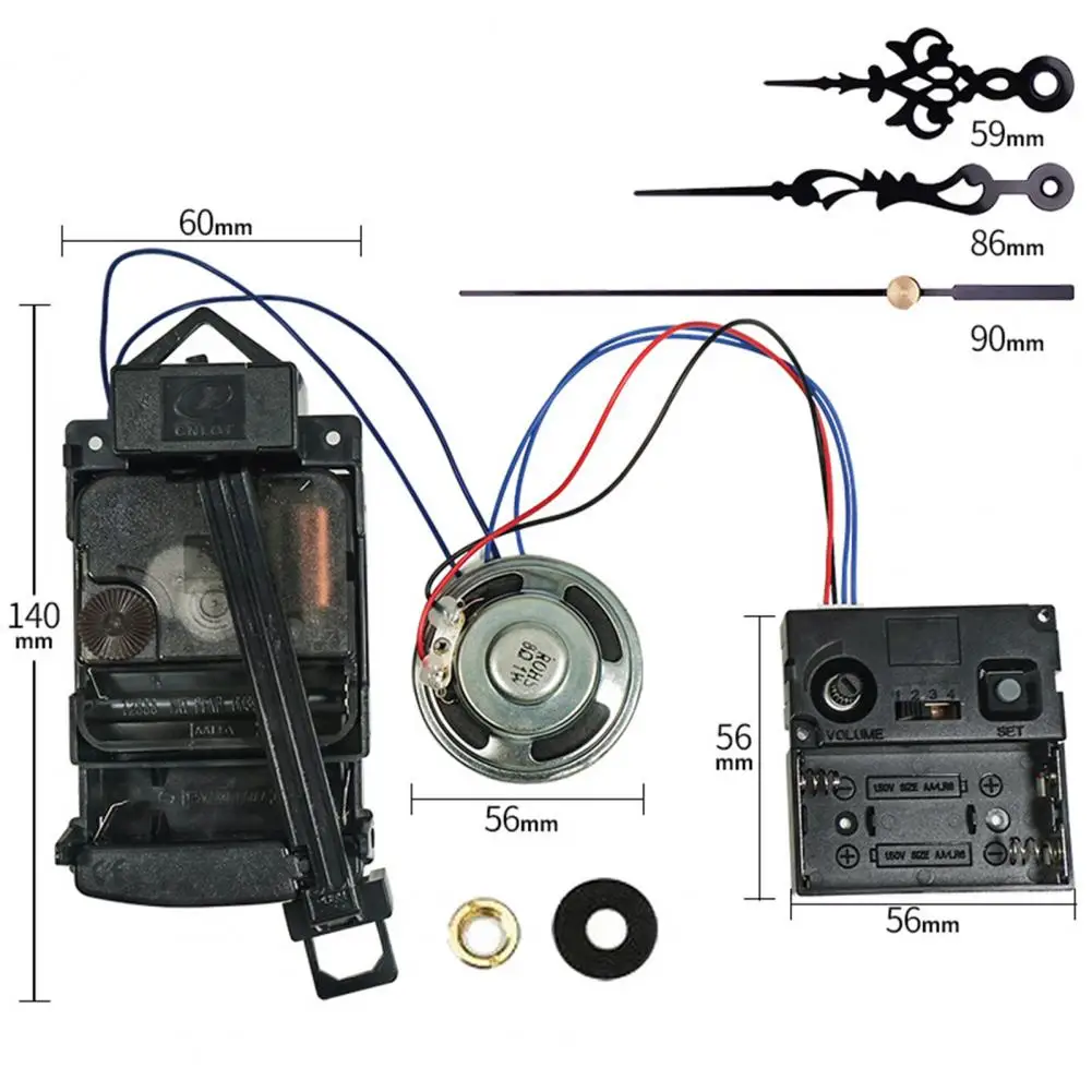 

1 комплект, миниатюрная Музыкальная шкатулка, часы с длительным сроком службы, часы с регулировкой громкости, кварцевый механизм, набор со с...