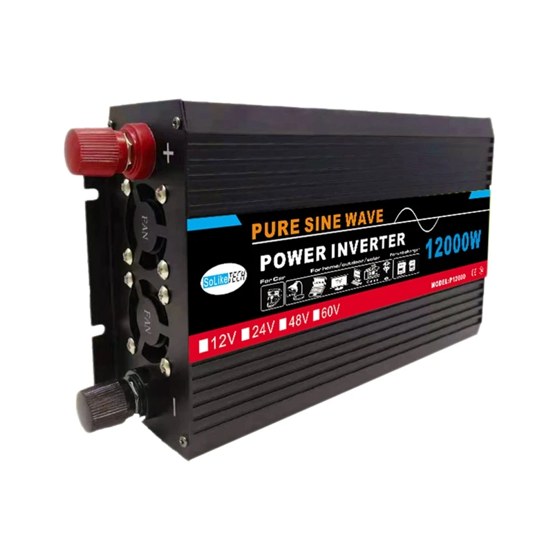

12000W Pure Sine Wave Inverter Voltage Transformer Power Converter Solar Inverter LED Display