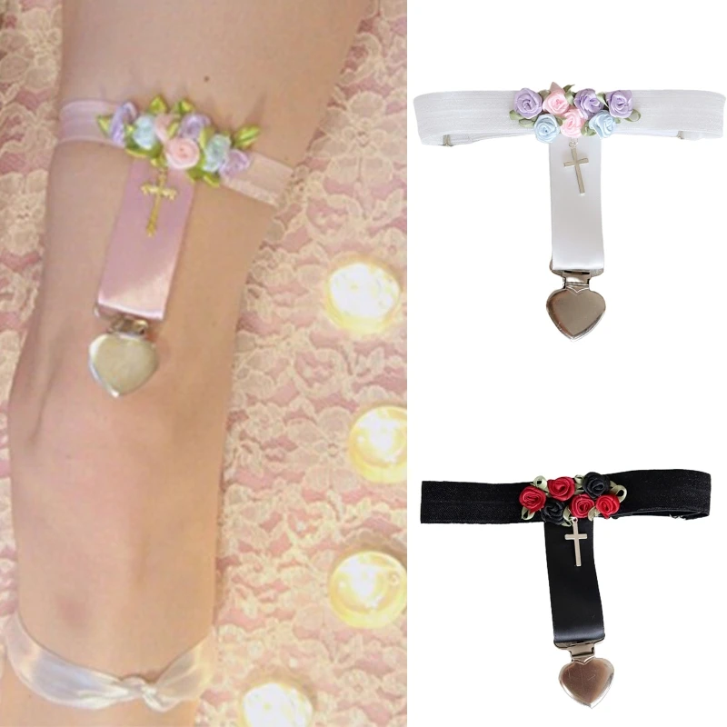 

Leg Ring Garter Belt Thigh Ring Garter Satin Garter Belt Lolita Garter Leg Loop DXAA