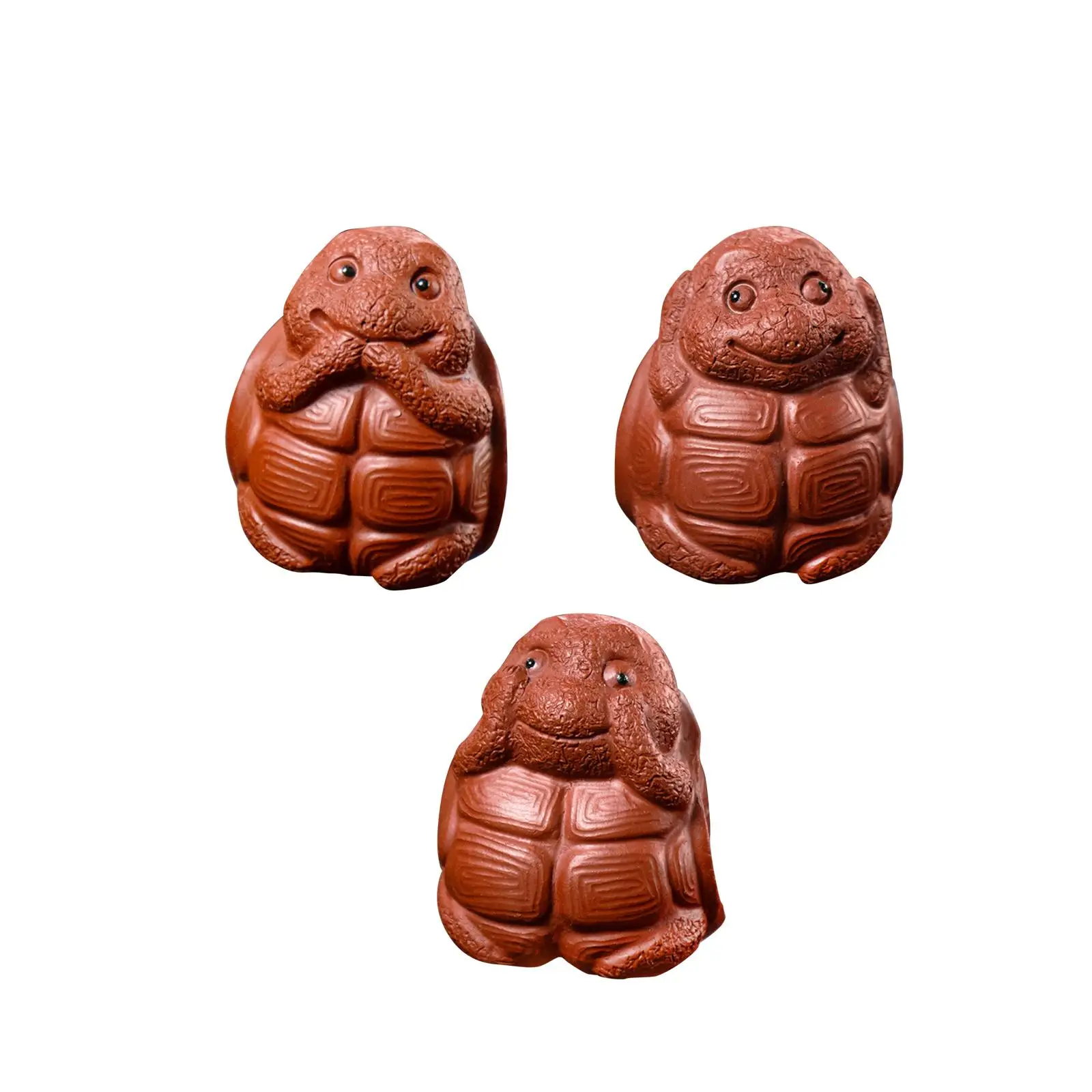 Глиняная черепаха мини-чай фигурка домашнего питомца украшение для маленького