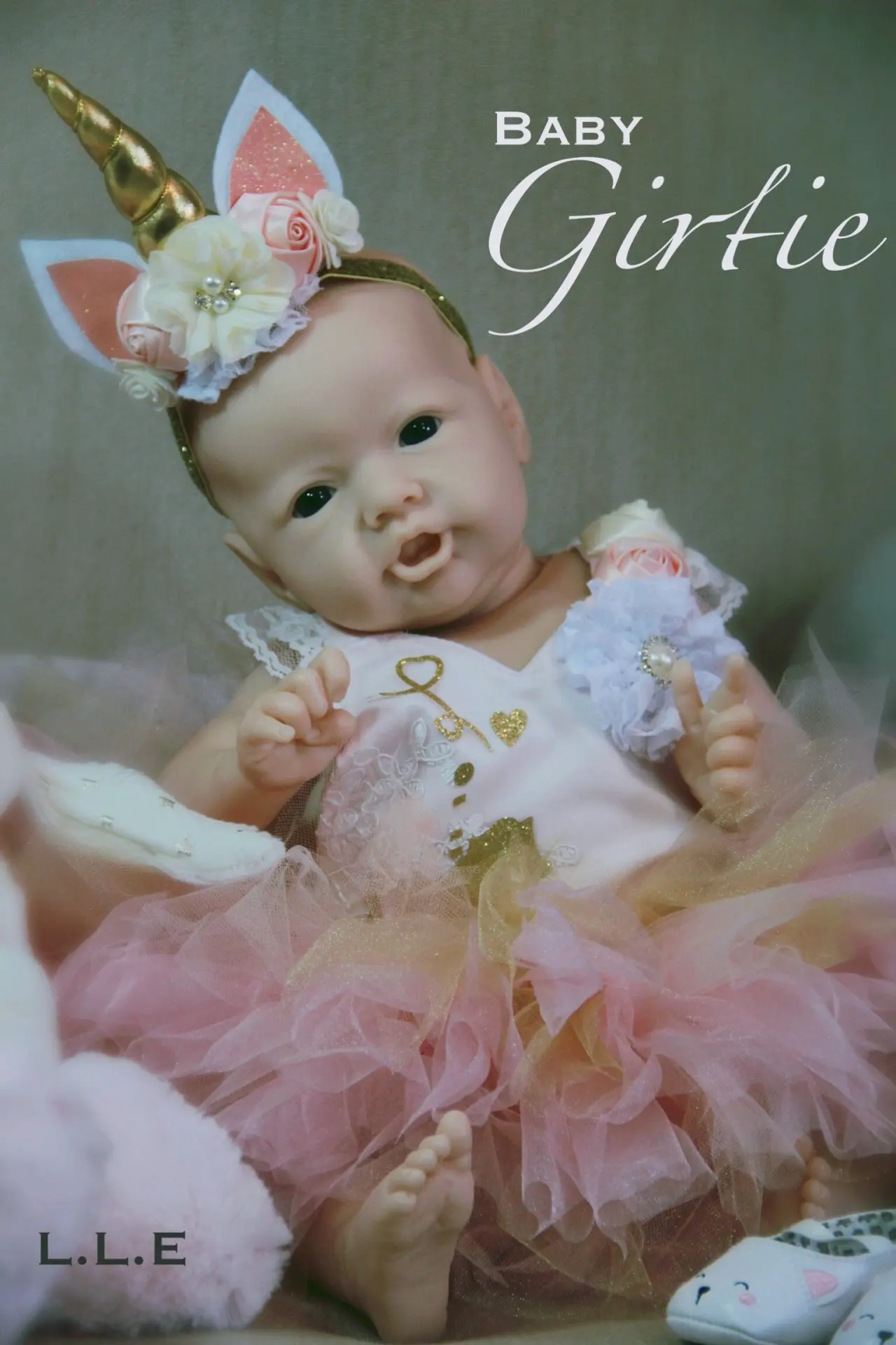 

️58CM Original Size️ 23 Inches Bebe Reborn Doll Kit Gertie Blank Unfinished Unpainted Vinyl Molds Baby Reborn Kit