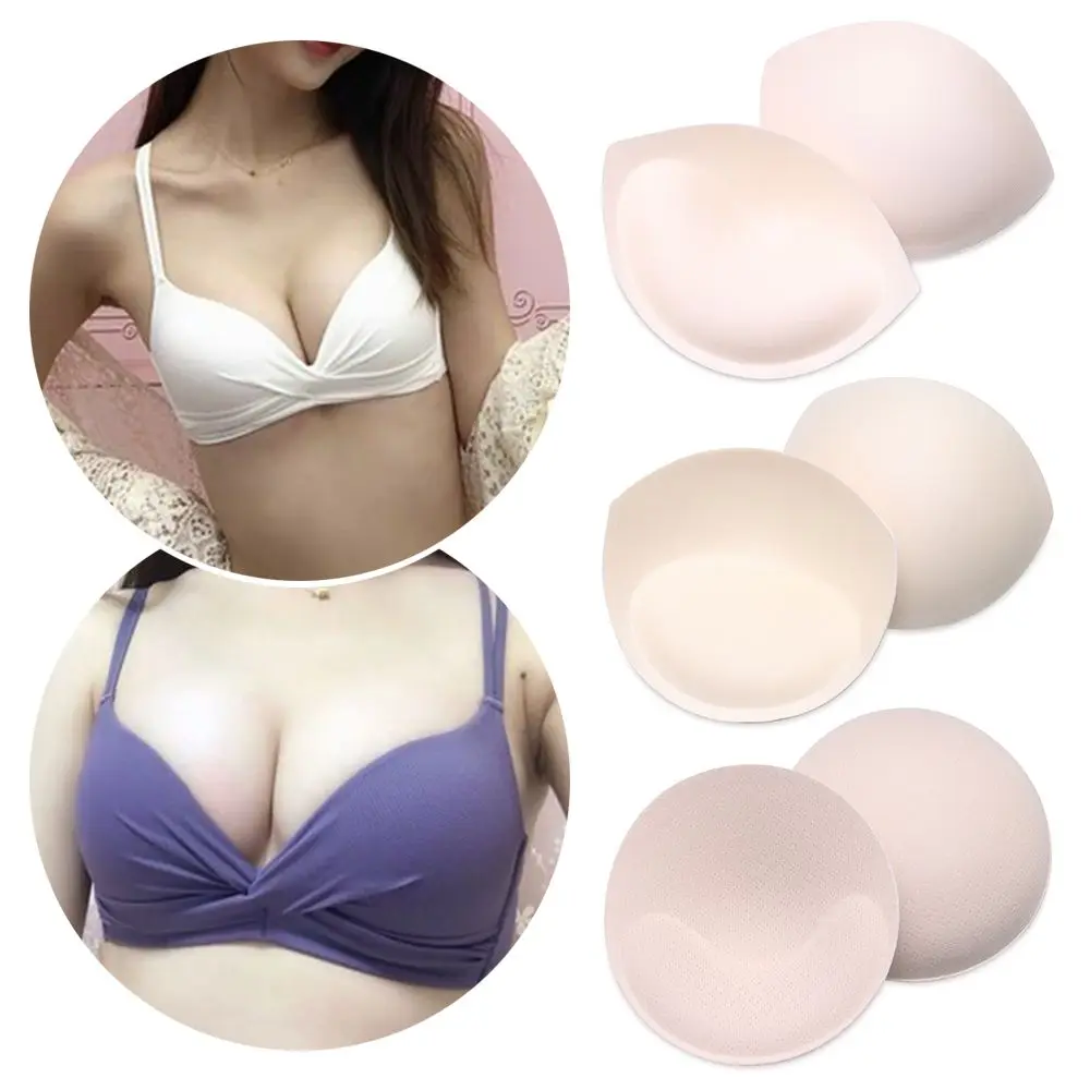 

1Pair Sexy Bikini Padding Insert Removable Women's Bra Pads Brassier Breast Enhancer Chest Push Up Cups for Swimsuit