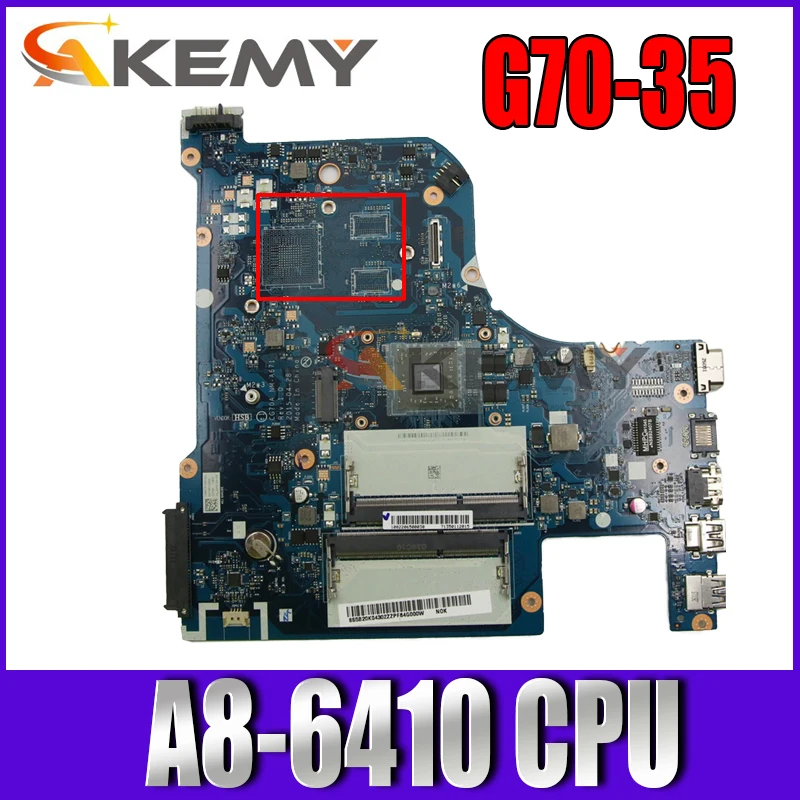 

NM-A671 For Lenovo G70-35 Laptop Motherboard CG70A NM-A671 A8-6410 FRU 5B20K04319 DDR3 100% Fully Tested