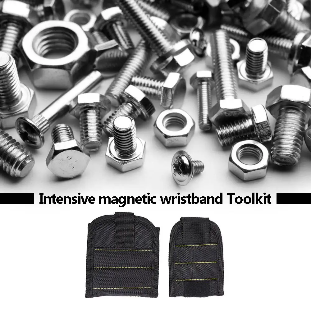1/2 шт./компл. магнитный браслет сумка для инструментов электрика наручный ремень