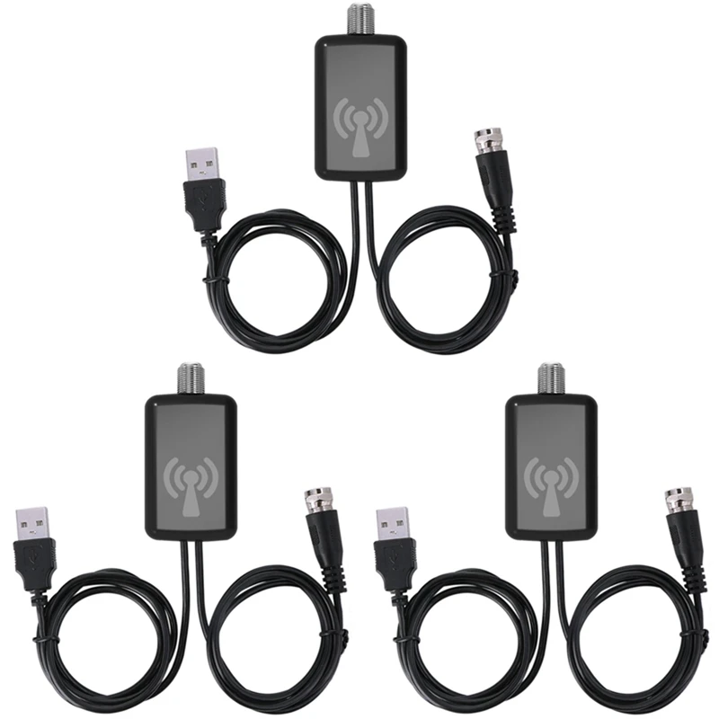 

3X HDTV Aerial Amplifier Signal Booster TV HDTV Antenna With USB Power Supply Kits